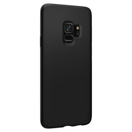 Spigen Galaxy S9 Kılıf Liquid Crystal 4 Tarafı Koruma Matte Black