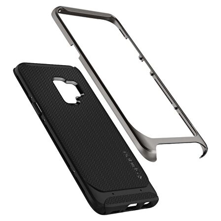 Spigen Galaxy S9 ile Uyumlu Kılıf Neo Hybrid Gunmetal