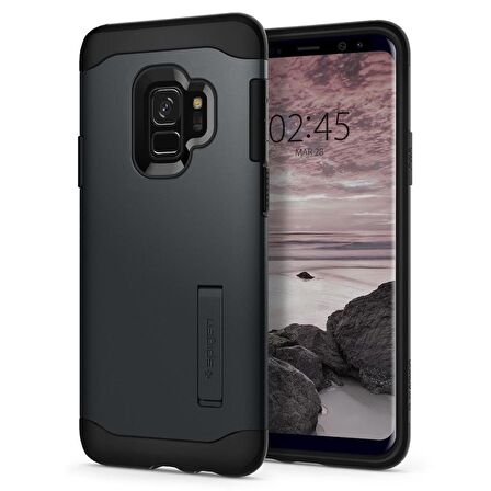 Spigen Galaxy S9 Kılıf Slim Armor Metal Slate