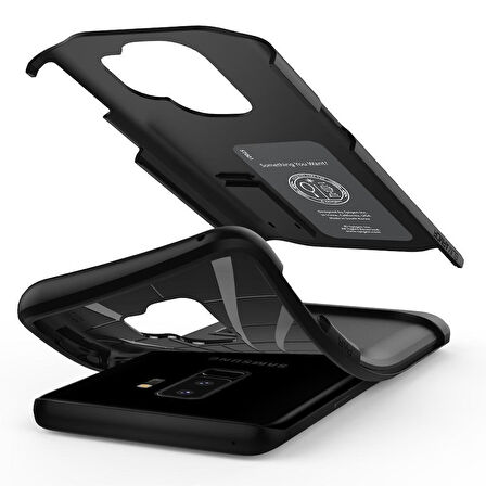 Spigen Galaxy S9 ile Uyumlu Kılıf Slim Armor Black