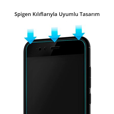 Spigen Xiaomi Mi A1 / Mi 5X Cam Ekran Koruyucu Full Cover Glass Black