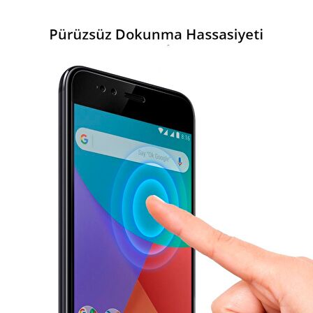 Spigen Xiaomi Mi A1 / Mi 5X Cam Ekran Koruyucu Full Cover Glass Black