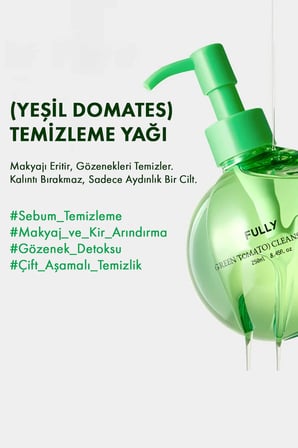 Green Tomato Cleansing Oil -Yeşil Domates Gözenek Arındırıcı Temizleme Yağı