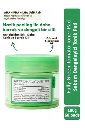 Green Tomato Toner Pad - Yeşil Domates Özlü Tonik Ped