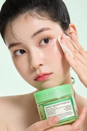 Green Tomato Toner Pad - Yeşil Domates Özlü Tonik Ped