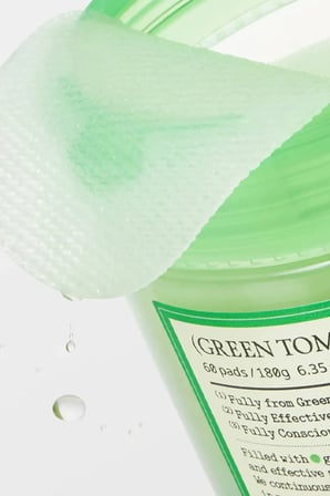 Green Tomato Toner Pad - Yeşil Domates Özlü Tonik Ped