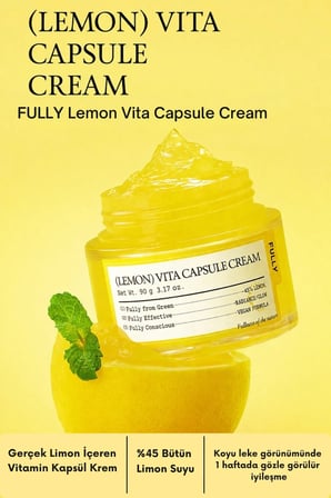 Lemon Vita Capsule Cream - Cilt Tonu Dengeleyici Aydınlatıcı Krem 90g