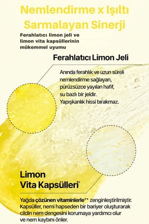 Lemon Vita Capsule Cream - Cilt Tonu Dengeleyici Aydınlatıcı Krem 90g