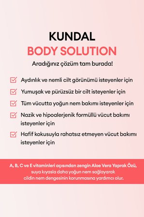 Nemlendirici ve Besleyici Vücut Losyonu KUNDAL Honey & Macadamia Pure Body Lotion 500ml (English Rose)
