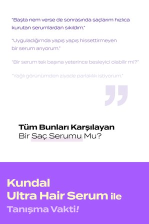 Yıpranmış Kuru Saçları Parlatan Onarıcı Serum KUNDAL Macadamia Ultra Hair Serum 100ml (Baby Powder)