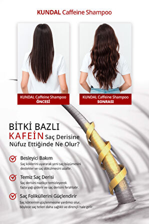 Kafein İçerikli Dökülme Karşıtı Şampuan Kundal Caffeine Shampoo 500ml (Cherry Blossom)