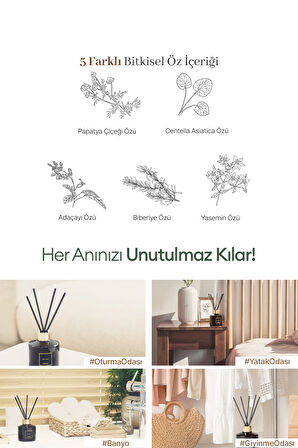 Parfüm Difüzörü Temel Seri KUNDAL Perfume Diffuser 200ml 2Adet (Wedding Bouguet)