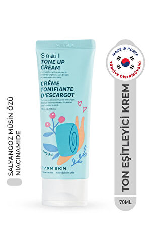 Snail Tone Up Cream Cilt Ton Eşitleyici Salyangoz Krem Aydınlatıcı Eşitleyici Niacinamide Kore 70ml