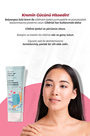 Snail Tone Up Cream Cilt Ton Eşitleyici Salyangoz Krem Aydınlatıcı Eşitleyici Niacinamide Kore 70ml