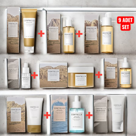Kore Cilt Bakım Seti Kore Rutini Toner, Serum, Ampoule, Temizleme, Krem, Hassas Ciltler Centella