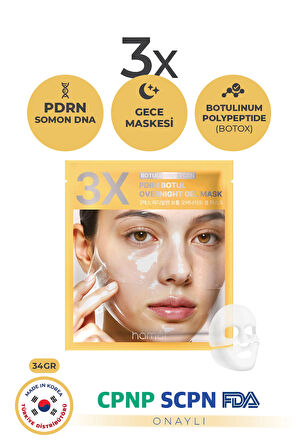 PDRN Botul Overnight Mask – Cilt Yenileyici ve Kolajenli Jel Maske