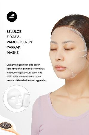 Siyah Çay Özlü Nemlendirici Günlük Maske(33 Adet) Daily Sheet Mask (Black Tea/Hydrating)