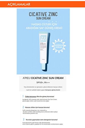 Missha Zinc Sun Cream 50+ Faktör Tüm Cilt Tipleri İçin Renksiz Güneş Koruyucu Krem 40 ml