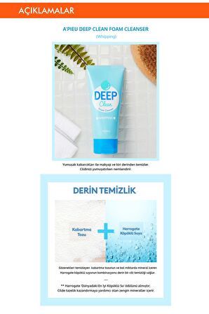 Missha Deep Clean Karma ve Kuru Cilt için Nemlendirici Yüz Temizleme Köpüğü 130 ml 