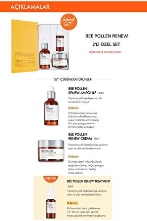 Missha Bee Pollen Tüm Cilt Tipleri İçin Su Bazlı Yağsız Besleyici Yüz Bakım Seti 
