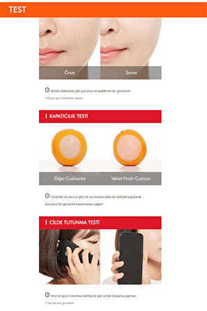 Pürüzsüz Ve Kadifemsi Görünüm Veren Cushıon Velvet Finish Cushion Ex  SPF50+/PA+++ (No.23)