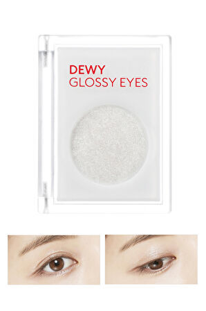 Parlak  ve Işıltılı Görünüm Sunan Göz Farı M Dewy Glossy Eyes (White Beach)