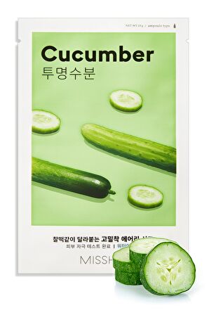 Salatalık özlü Nemlendirici Yaprak Maske (1ad) Airy Fit Sheet Mask Cucumber