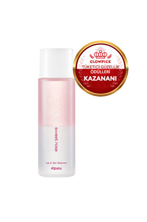 Çift Fazlı Hassas Göz&Dudak Makyaj Temizleyici 100ml Mineral Lip&Eye Remover(Sweet Rose)