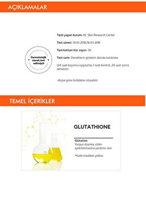 Glutathione İçerikli Aydınlatıcı Yaprak Maske (1ad) Mascure Whitening Solution Sheet Mask