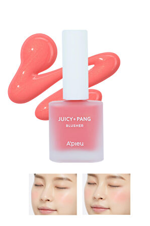 Doğal Görünüm Sunan Nemlendirici Likit Allık 9g. APIEU Juicy-Pang Water Blusher (PK04)