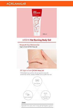 Sıcak&Soğuk Çift Etkili Masaj Jeli 200ml Hot Burning Body Gel