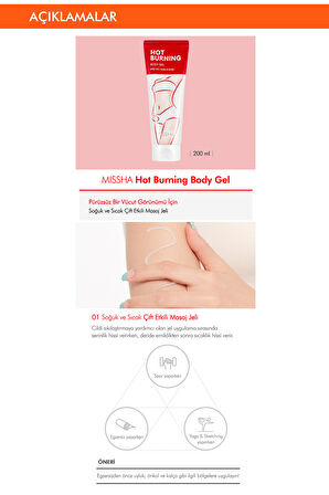 Sıcak&Soğuk Çift Etkili Masaj Jeli 200ml Hot Burning Body Gel