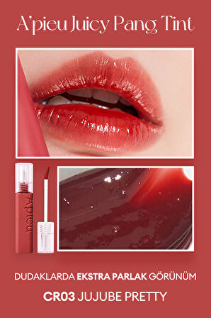 Pürüzsüz Görünüm Sunan Gün Boyu Kalıcı Tint A'PIEU Juicy Pang Tint (CR03 Jujube Pretty)