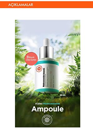 Hassas Ciltler İçin Nemlendirici Ampul 30ml A'PIEU Madecassoside Ampoule 2x