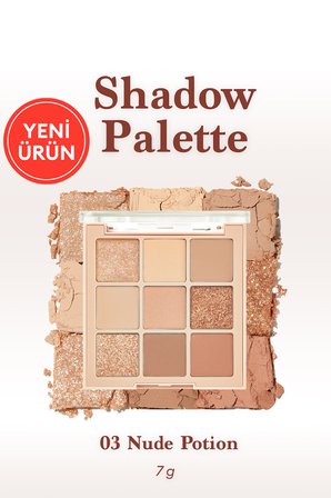 Mat ve Işıltılı Renk Seçenekleri Sunan Far Paleti DASIQUE Shadow Palette (#03 Nude Potion)
