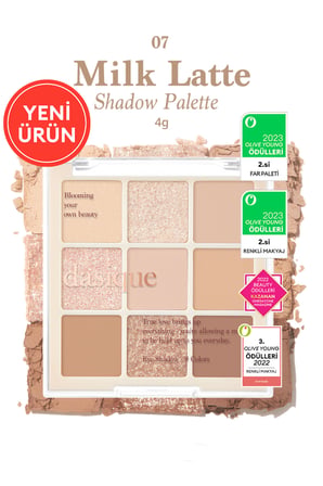 Mat ve Işıltılı Renk Seçenekleri Sunan Far Paleti DASIQUE Shadow Palette (#07 Milk Latte)