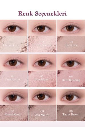 3 Farklı Mat Dokuda Renk Seçenekleri Sunan Far Paleti DASIQUE Shadow Palette (#13 Cool Blending)