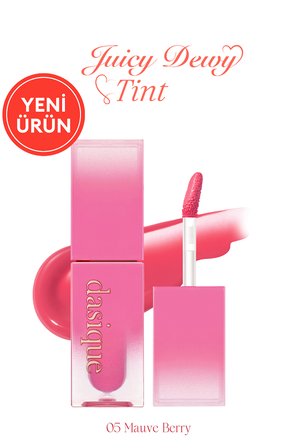 Yoğun Parlaklık ve Canlı Renkler Sunan Kalıcı Tint DASIQUE Juicy Dewy Tint (#05 Mauve Berry)