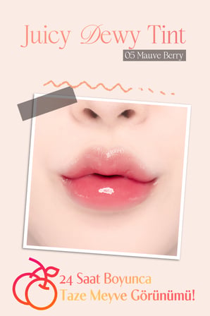 Yoğun Parlaklık ve Canlı Renkler Sunan Kalıcı Tint DASIQUE Juicy Dewy Tint (#05 Mauve Berry)