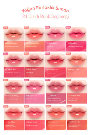 Yoğun Parlaklık ve Canlı Renkler Sunan Kalıcı Tint DASIQUE Juicy Dewy Tint (#06 Rose Apple)
