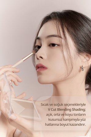 Doğal Gölgelendirme Sunan 3'lü Kontür Paleti DASIQUE V Cut Blending Shading (#01 Warm Blending)