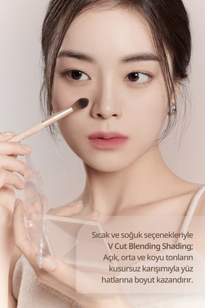 Doğal Gölgelendirme Sunan 3'lü Kontür Paleti DASIQUE V Cut Blending Shading (#02 Cool Blending)