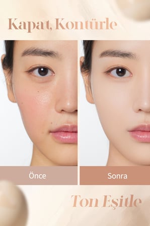 Kremsi Dokuya Sahip, Çok Amaçlı Kullanıma Uygun Kapatıcı Paleti DASIQUE Pro Concealer Palette (#01 Cover)