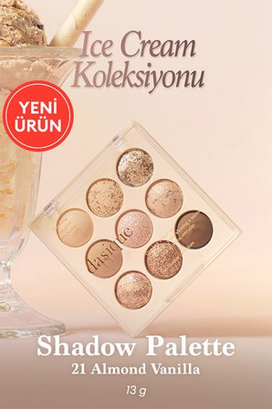 Mat ve Işıltılı Renk Seçenekleri Sunan Far Paleti DASIQUE Shadow Palette (#21 Almond Vanilla)