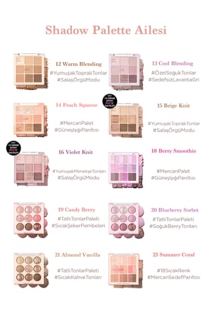 Mat ve Işıltılı Renk Seçenekleri Sunan Far Paleti DASIQUE Shadow Palette (#21 Almond Vanilla)