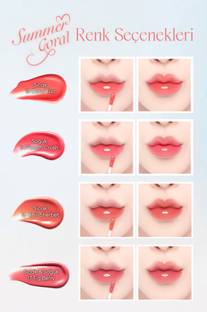 Yoğun Parlaklık ve Canlı Renkler Sunan Kalıcı Tint DASIQUE Juicy Dewy Tint (#15 Orange Coke)