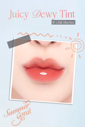 Yoğun Parlaklık ve Canlı Renkler Sunan Kalıcı Tint DASIQUE Juicy Dewy Tint (#16 Chili Sherbet)