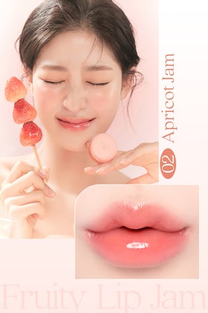 Yoğun Parlaklık Sunan, Meyve Renklerinde Kavanozda Dudak Balmı DASIQUE Fruity Lip Jam 02 Apricot Jam