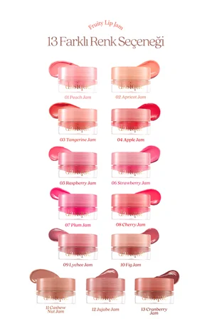 Yoğun Parlaklık Sunan, Meyve Renklerinde Kavanozda Dudak Balmı DASIQUE Fruity Lip Jam 04 Apple Jam