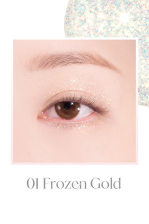 İnci Işıltılı Likit Glitter DASIQUE Starlit Jewel Liquid Glitter (#01 Frozen Gold)